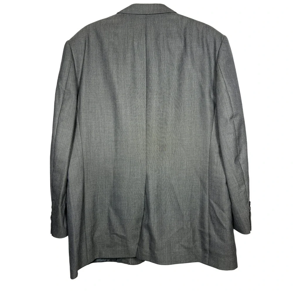 Hart Schaffner Marx Mens 42R Grey Wool Suit Jacket‎ Blazer Formal Business